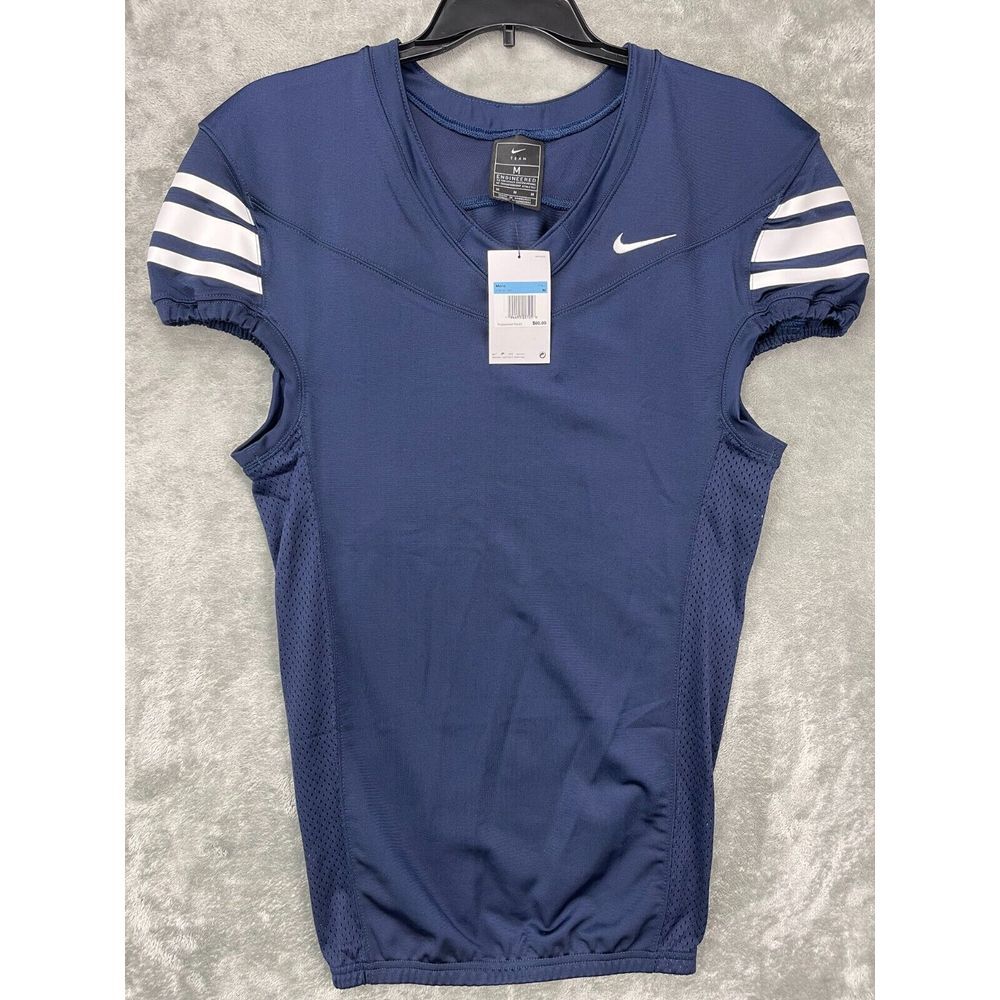 NWT Nike Football Men's Performance‎ Jersey Mesh Vented Medium Blue CI3767-420